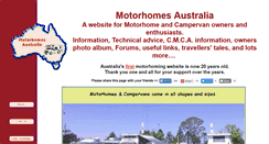 Desktop Screenshot of motorhomesaustralia.net