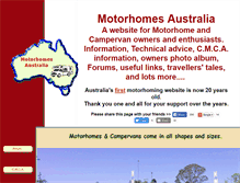 Tablet Screenshot of motorhomesaustralia.net